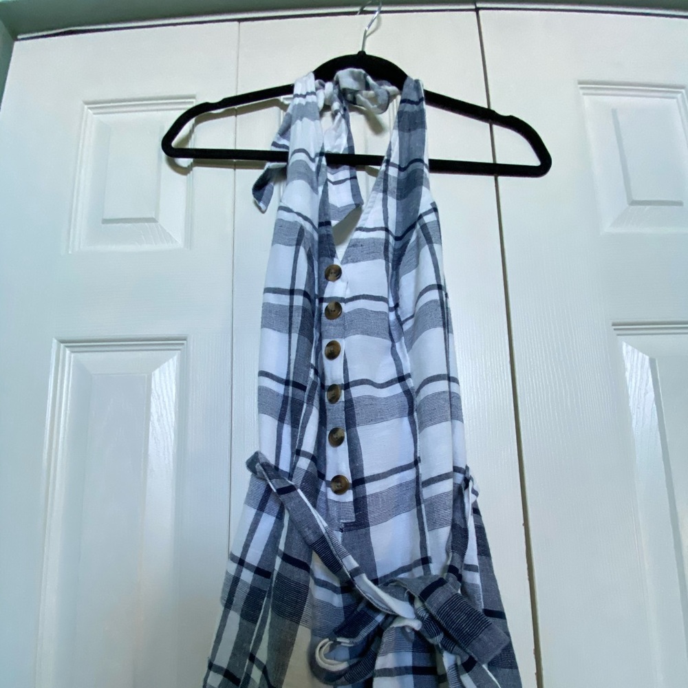 plaid romper